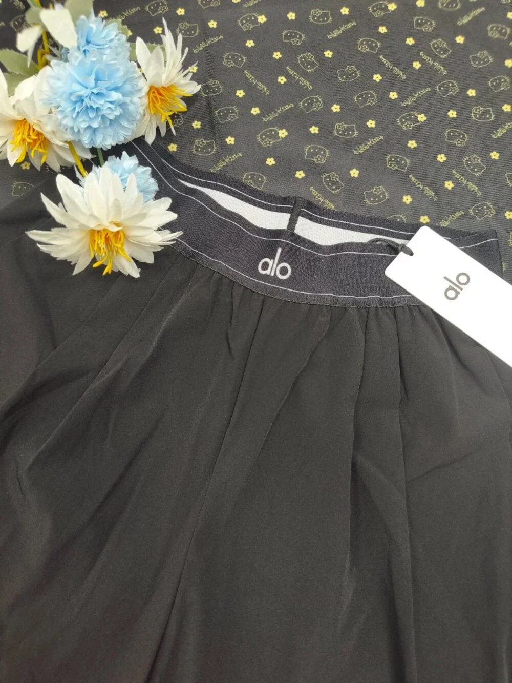 Alo Yoga Black Wide-Leg Pants Regular Length (XS Size)⭐🏴
